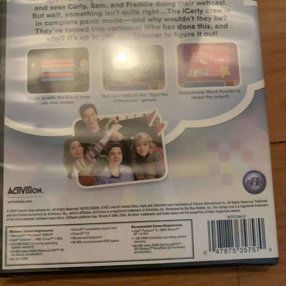 iCarly iDream in Toons PC Game 2009 CD-ROM Video Game